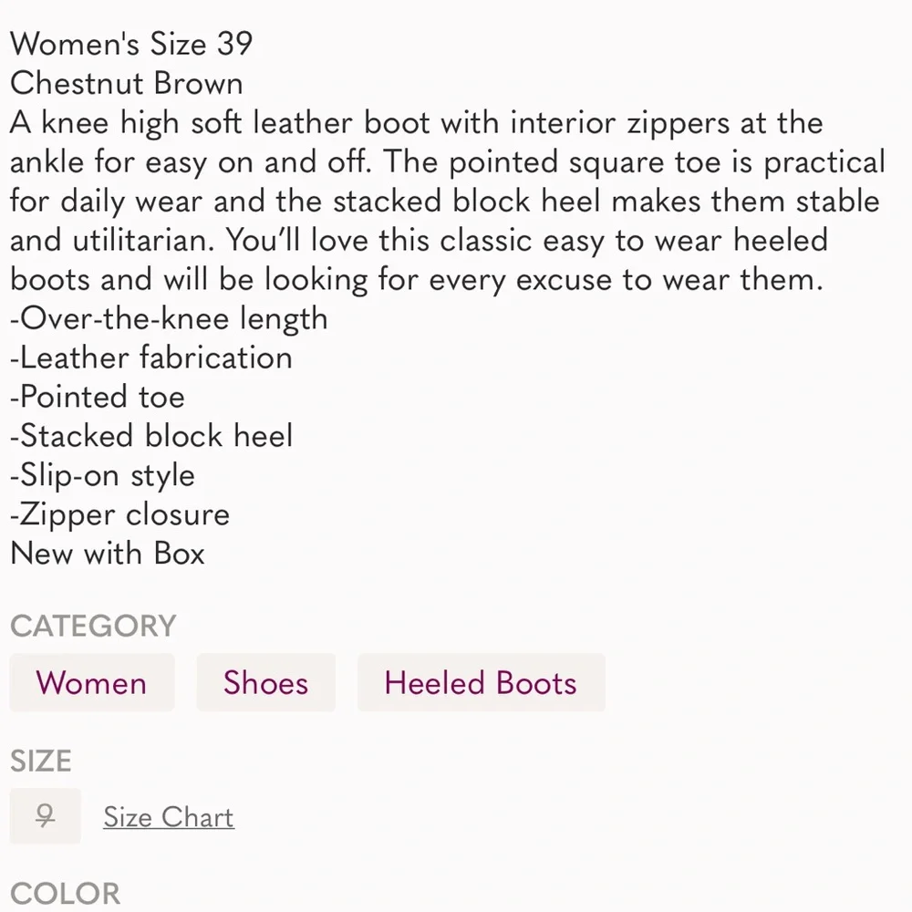 NEW Free People Dakota knee high leather boots - Picture 8 of 8